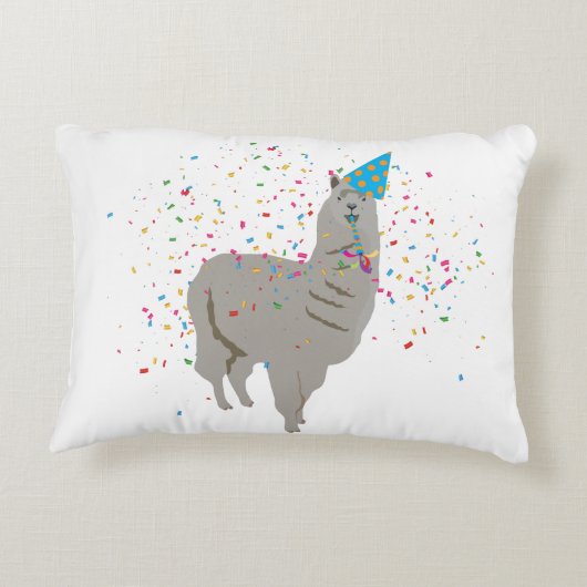 Llama-partij - Dieren met partij Accent Kussen (Achterkant)