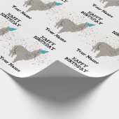 Llama-partout - Dier met een partijgenaam Cadeaupapier (Hoek)