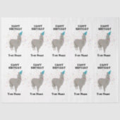 Llama-partout - Dier met een partijgenaam Tissuepapier (Voorkant)