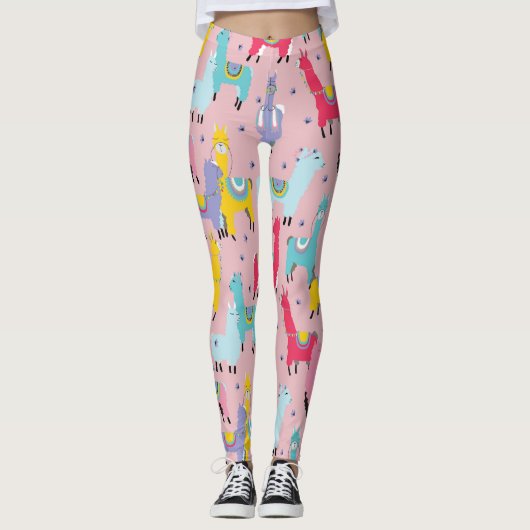 Llama Party Leggings (Voorkant)