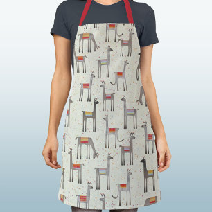 Llama-patroon Cute Whimsisch  Schort