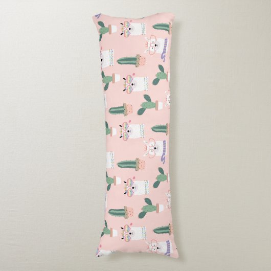 Llama Pattern Body Pillow Lichaamskussen (Voorkant Verticaal)