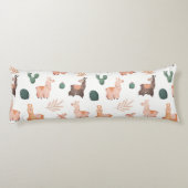 Llama Pattern Body Pillow Lichaamskussen (Achterkant)