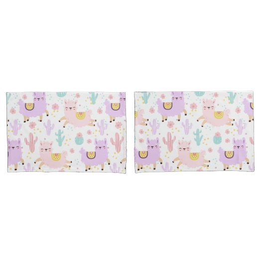 Llama Pattern Kussensloop (Voorkant-Set)