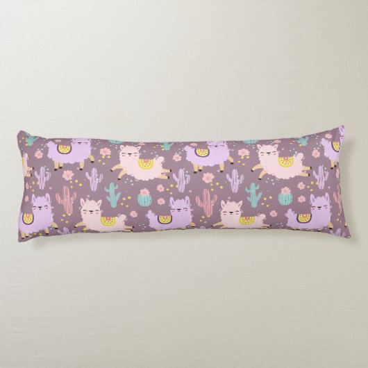 Llama Pattern Lichaamskussen (Achterkant)