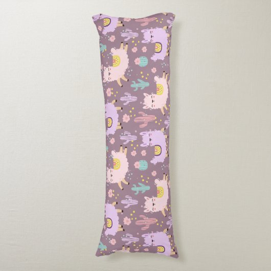Llama Pattern Lichaamskussen (Voorkant Verticaal)