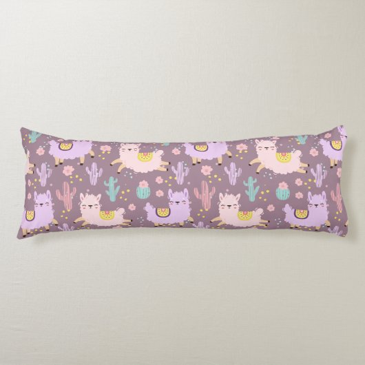 Llama Pattern Lichaamskussen (Voorkant)