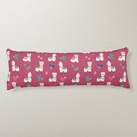 Llama Pattern Lichaamskussen (Achterkant)