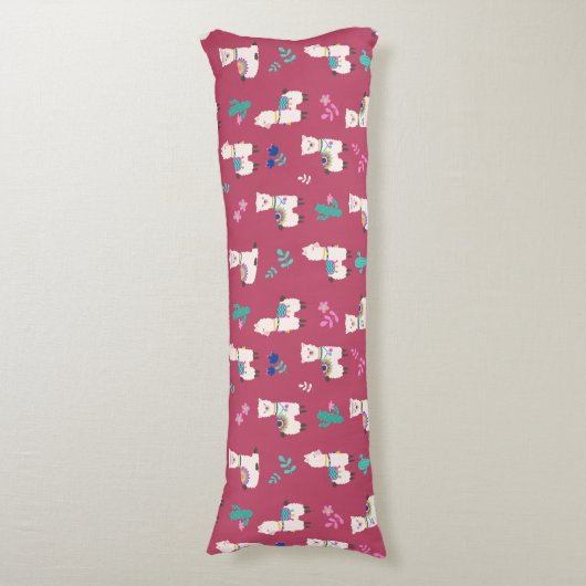 Llama Pattern Lichaamskussen (Voorkant Verticaal)