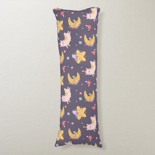 Llama Pattern Lichaamskussen (Voorkant Verticaal)