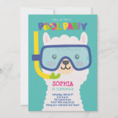 LLAMA POOL FEEST UITNODIGING (Voorkant)