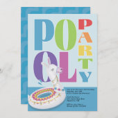 Llama Pool Party Zomerverjaardagsfeest Kaart (Voorkant / Achterkant)