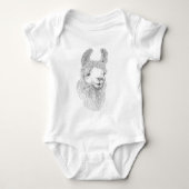 Llama Portrait Romper (Voorkant)