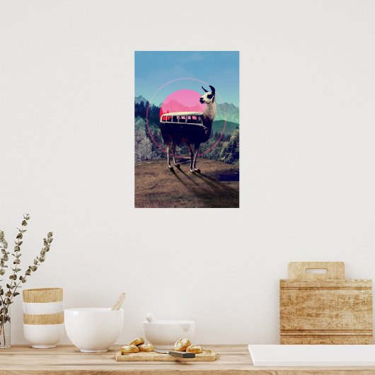 Llama Poster (Keuken)