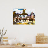 Llama Poster Peruaanse mensen met (Keuken)