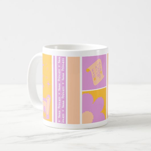 Llama Princess Coffee Mug (Devant gauche)