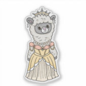 Llama Princess Sticker (Voorkant)