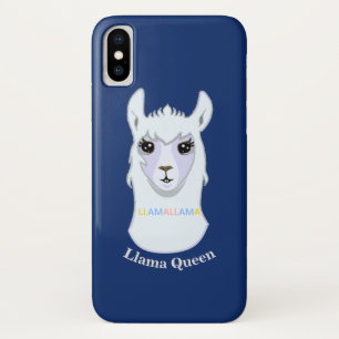 Llama Queen iPhone X Hoesje