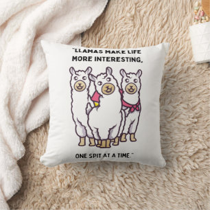 Llama Quote Kussen