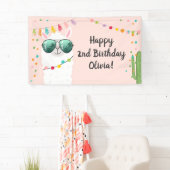 Llama Rama Anniversaire de la fête Bannière Alpaca (En situation)