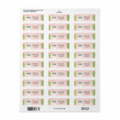 Llama Rama Return Address Labels Fiesta Alpaca (Full Sheet)
