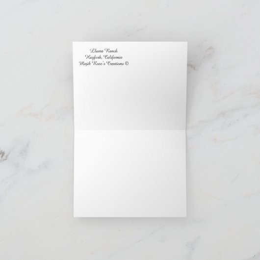 Llama Ranch..... Kaart (Binnen)