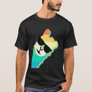 Llama Retro Stijl Alpaca Schattig T-shirt