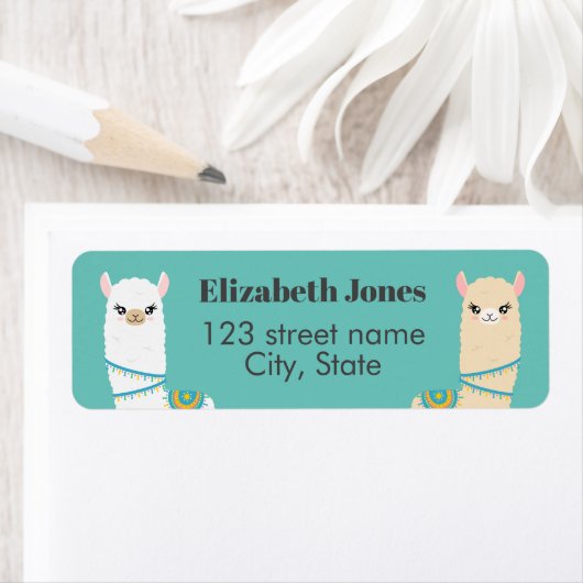 Llama Return Address Label (Insitu)