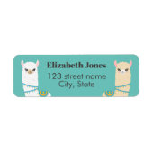 Llama Return Address Label (Voorkant)