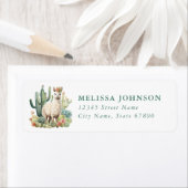 Llama Return Address Label (Insitu)