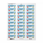 Llama Return Address Labels (Full Sheet)