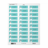 Llama Return Address Labels (Full Sheet)