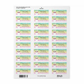 Llama Return Address Labels (Full Sheet)