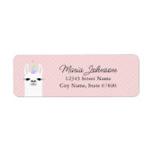 Llama Return Address Labels (Voorkant)