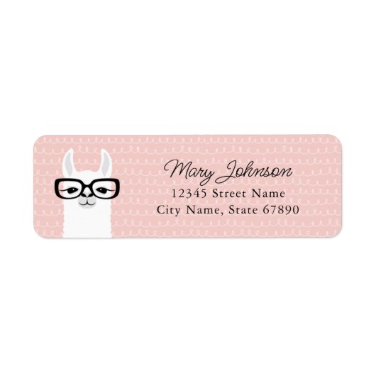 Llama Return Address Labels (Voorkant)