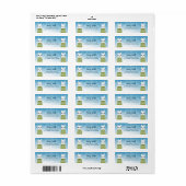 Llama Return Address Labels (Full Sheet)