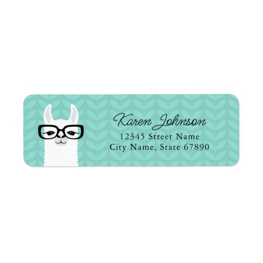 Llama Return Address Labels (Voorkant)