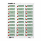 Llama Return Address Labels (Full Sheet)