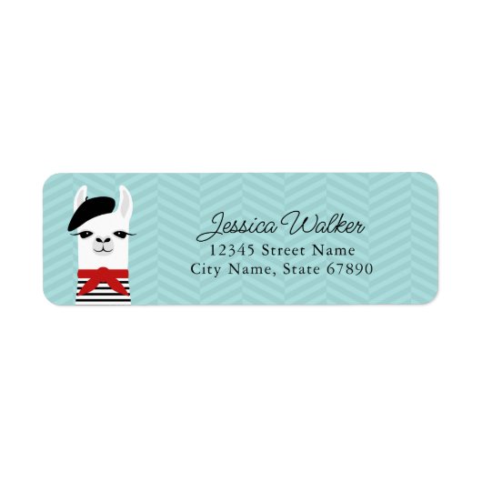 Llama Return Address Labels (Voorkant)