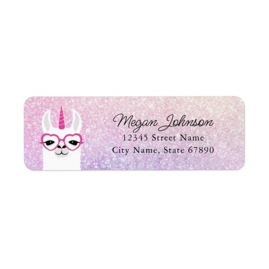 Llama Return Address Labels (Voorkant)