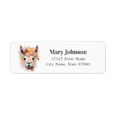Llama Return Address Labels (Voorkant)