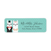 Llama Return Address Labels (Voorkant)