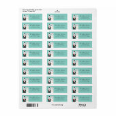Llama Return Address Labels (Full Sheet)