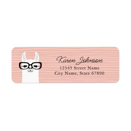 Llama Return Address Labels (Voorkant)