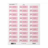 Llama Return Address Labels (Full Sheet)