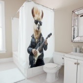 Llama rockstar douchegordijn (In situ)