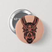 Llama Ronde Button 5,7 Cm (Voorkant /achterkant)