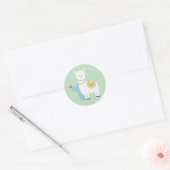 Llama Ronde Sticker (Envelop)