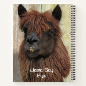 Llama Say Namaste Carnet - 2 Photos - Avant/arrièr (Dos)