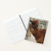 Llama Say Namaste Carnet - 2 Photos - Avant/arrièr (Intérieur)